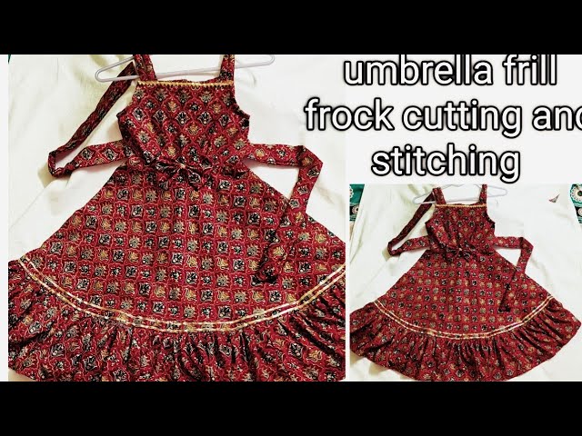 frock #frillyoke #stichingideas How to net frill yoke cutting and stitching  malayalam Easy method - YouTube